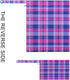 Haskirky 2 Blue Purple Bold Plaid Pcs Cloth Diaper Wet Dry Bags,Waterproof and Washable Bag for Travel Reusable Wet Bag