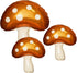 Sliverdew 31'' Mushroom Balloons,3 Pcs Brown Mushroom Party Decorations Mushroom Foil Balloons Fairy