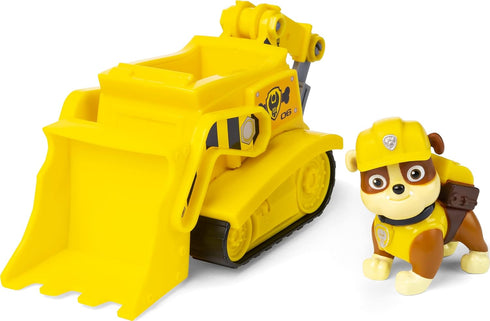 Paw Patrol Rubble’s Bulldozer Vehicle with Collectible Figure - For Kids Aged 3 and Up