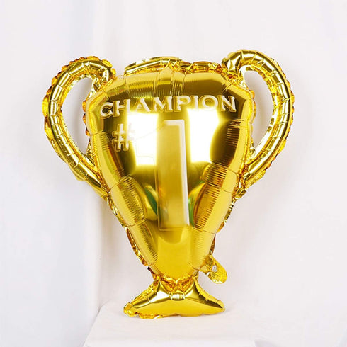 Soccer Party Balloons Set, Championship Trophy Balloon and Soccer Foil Balloons for Themed Party Decoration