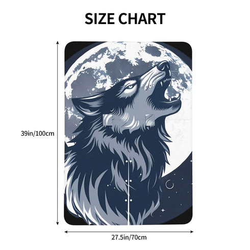 CQMZJHU Moon Howling Wolf Baby Car Seat, Rain Shelter, Multifunctional Nursing Cover for Newborns, Mother Care