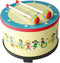 Floor Tom Drum 10 Inch, Colorful Percussion Instrument with 2 Mallets for Child Special Gift.