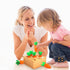Montessori Toys for 1 Year Old, Wooden Toys Developmental Shape Sorting & Matching Puzzle Carrots Harvest Game, Birthday Gifts for Toddlers Babies Boys and Girls 6-12 Months Christmas
