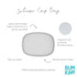 Bumkins Toddler and Baby Suction Plate, Silicone Grip Dish Large Tray for Big Kids, Non Skid Sticky Bottom, Platinum