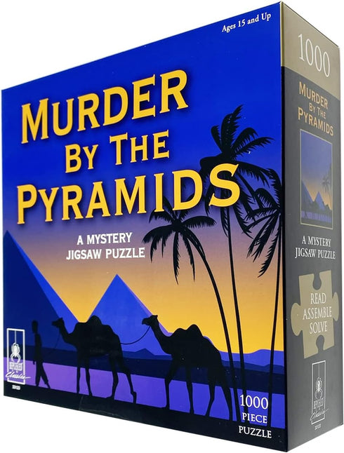 Murder Mystery Party - Classic Jigsaw Puzzle, Murder by The Pyramids, 1,000 Pieces