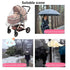 Dlmlemu Unisize Pet Stroller Rain Cover - Foldable Clear Protection for Snow, Wind & Rain, Suitable for Various