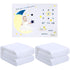 Boao 2 Pcs Fuzzy White Blank Baby Receiving Blanket, Soft Warm Infant Newborn Blanket for Crib Stroller, 30 x 40 Inch