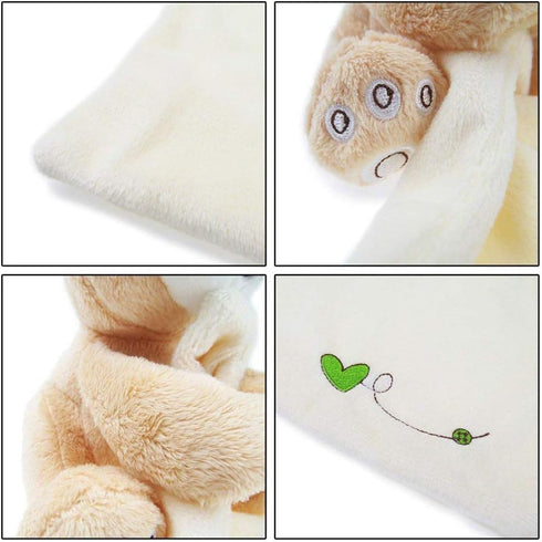 ZHome Newborn Infant Reassure Towel Baby Sleeping Toys Children Appease Towel Cloth with Baby Bear Doll Can Bite
