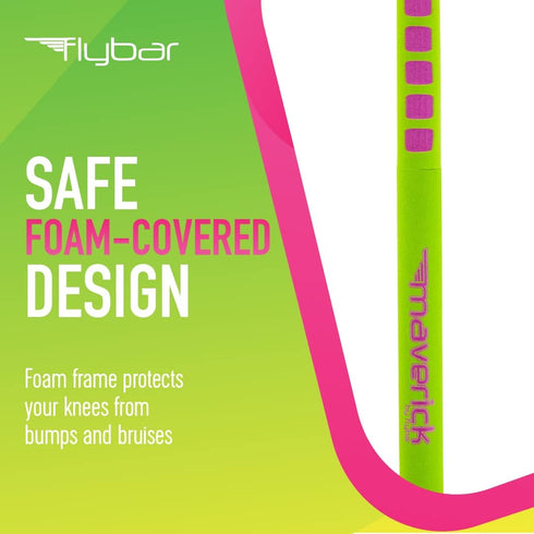 Flybar Maverick Pogo Stick for Kids Ages 5+, 40 to 80 Pounds, Easy Grip Handles, Anti-Slip Pegs, Outdoor Toys