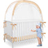 L RUNNZER Crib Tent, Portable Crib Tent to Keep Baby from Climbing Out, See-Through