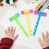 NUOBESTY 8 Pcs Hammer Pounding Toys, Plastic Squeaky Hammer Musical Pounding Toy Educational Toys in Random Color