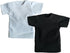 1/6 Custom Scale 2X T-Shirt Clothes for 12" Female TBL Phicen Jo Action Figure Doll Clothes Toy (Black+White)