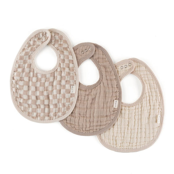 Itzy Ritzy Set of 3 Baby Bibs - Ultra-Soft Adjustable Infant &