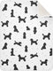 KICPOAY Medium Poodle Black Baby Swaddle Blanket for Boys and Girls, Muslin Baby
