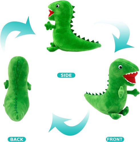 George Dinosaur Plush Stuffed Cartoon Dinosaur Doll Toys, 12” Green Dinosaur Stuffed Animal