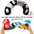 teytoy Tummy Time Pillow with Crinkle Mat & Teethers, Black and White High Contrast Baby Toys for Infant Newborn