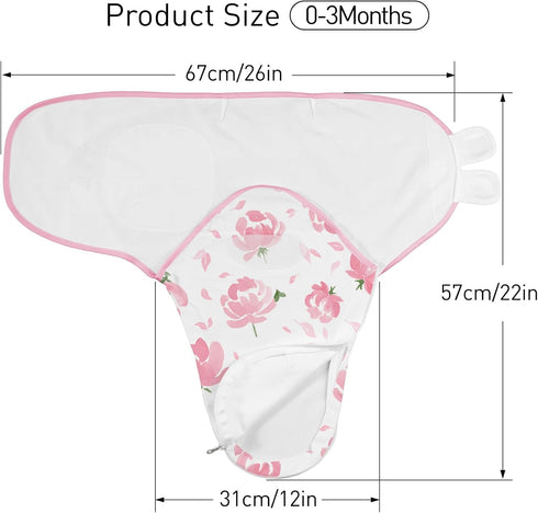 3-Pack 0-3 3 Pack Set, GLLQUEN BABY Baby Swaddle Sleep Sacks with Zipper - Newborn Swaddling Sack, Baby Swaddles Sleep