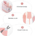 Set Abaodam Nail Clipper Kit Nail Scissor for Grooming Pink Manicure Pedicure with Safety Features for Newborns