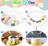 Building Blocks Cake Topper, 3D Print Character Face Design Star Flag Banners Bunting Banner Party Supplies for Boys