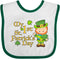 inktastic My First St. Patrick's Day - Leprechaun and Shamrocks Baby Bib for Celebrations