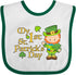 inktastic My First St. Patrick's Day - Leprechaun and Shamrocks Baby Bib for Celebrations