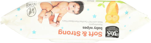 365 100 Count by Whole Foods Market, Soft & Strong Disposable Baby Wipes, Fragrance-Free
