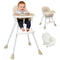 Ktaxon 3-in-1 Baby High Chair, Portable Adjustable Height Highchair with Removable Dual-Layer