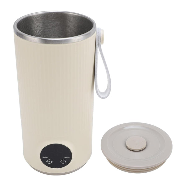 CCYLEZ Portable Bottle Warmer & Mixer for Breastmilk, Formula or Water - Fast Heating Cordless Travel Bottle Warmer on