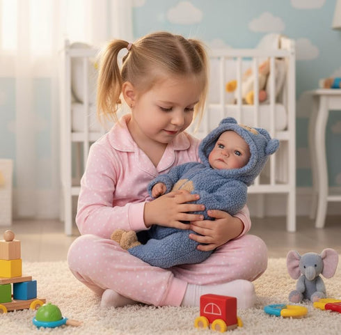 17-Inch 3+ BABESIDE Lifelike Reborn Baby Dolls Boys - Real Baby Feeling Realistic-Newborn Baby Doll Soft Vinyl Real