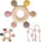 Wenobby 3 Packs Teether Rings for 0-6 6-12 Months Babies, Teething Toys with