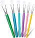 YGAOHF 6PCS Paint Brushes for Kids, Assorted Washable Paintbrushes Set, Easy to Clean & Hold Small Toddler Paint Brush