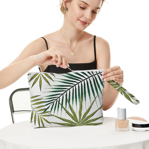 Fokongna Palm leaves Wet Bag Travel Wet Dry Bag Beach Bag Diaper Bag Wet Bag For Swimsuit Travel Makeup Bag Toiletry