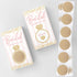 Printed Party Bridal Shower Games - 30 Scratch Off Raffle Cards & Stickers, Fun Pink and Gold Design
