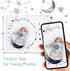12 51''x40'' Moon Baby Monthly Milestone Blanket - Boy & Girl, Soft Plush Photo Prop, Wreath & Stickers, Large