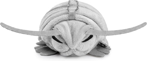 Isopod Plush Keychain Toy, Realistic Grey Isopod Stuffed Animals Keyring Pendant, Cute Plushie for Backpack Charms