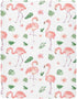 Burbuja Flamingos Crib Sheet for Boys Girls, Fitted Crib Sheet 28 x 52