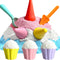 GushySnow Latex Material Creativity Sensory Bin Filler Toy Ice Cream Cone Cake