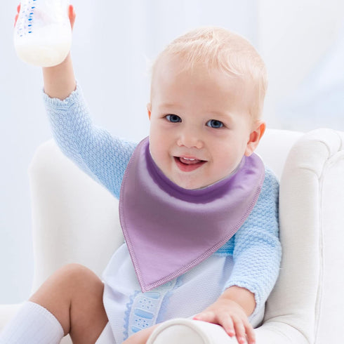 Baby Bandana Drool Bibs - Soft Absorbent Cotton Bibs for Boys, Girls, Unisex 4/8/10 Pack