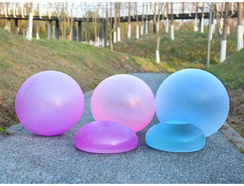 36'' Water Filled Bubble Ball - Inflating TPR Ball for Adults, Creative Water Injection Bubble Toy for Outdoor Fun