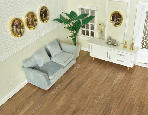 17x11 2pcs, 1:12 1:6 iLAND Dollhouse Flooring Miniature Dollhouse Accessories fit Dollhouse Furniture on Scale