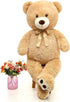 MaoGoLan Large Tan Teddy Bear, 39 Inch Life Size Jumbo Stuffed Animal for Kids and Girlfriend