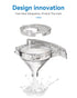 Nozzle comfyer Baby Formula Pro Advanced Replacement Funnel & Cover & & Lock