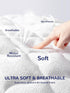 28"x52" 14", SLEEP ZONE Waterproof Crib Mattress Protector Pad - Quilted, Fitted Baby Mattress Cover - Soft Breathable