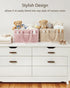 3 &4 Diaper Caddy Organizer For Changing Table,Dutch Velvet Baby Diaper Caddy With Removable Compartments Side
