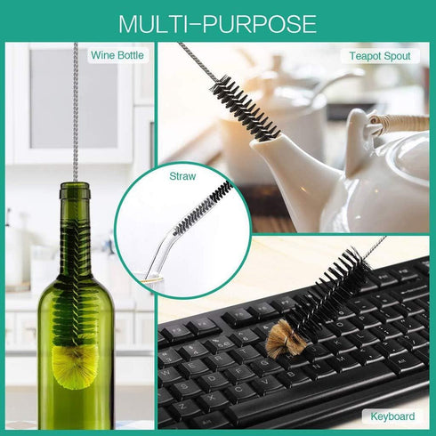 16in Bendable Bottle Brush, Long Handle Bottle Cleaning Brush for Cleaning Narrow Neck Bottles, Baby Bottles, Flask