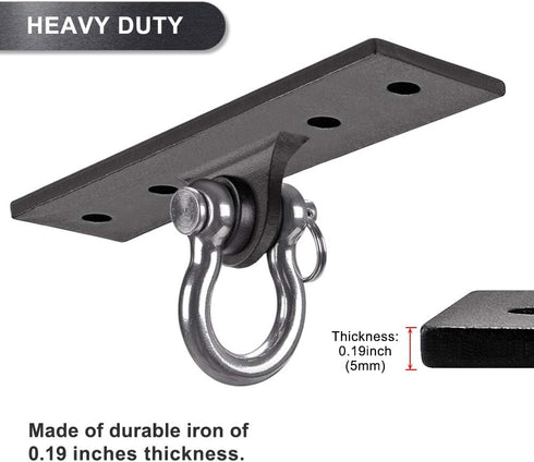 Dolibest Wall Mount Bracket, Ceiling Anchor for Home Suspension Training Kit, Gymnastic Rings, Yoga Swing