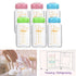 6 Pack, 8 oz, Set (3 Matyz Glass Breastmilk Storage Bottles, Compatible With Spectra Medela Breast Pump - Freezer Safe