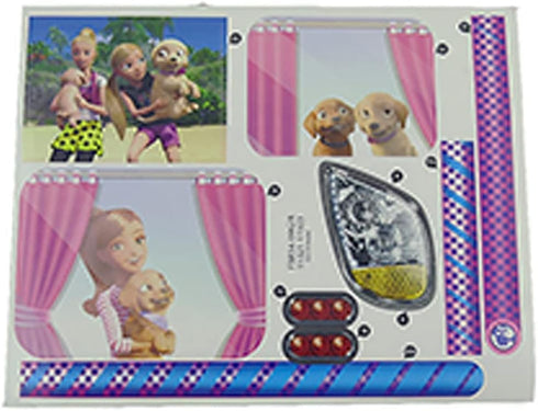 Replacement Labels for Barbie Doll Dream-Camper Playset, Replacement Camper Stickers Set A