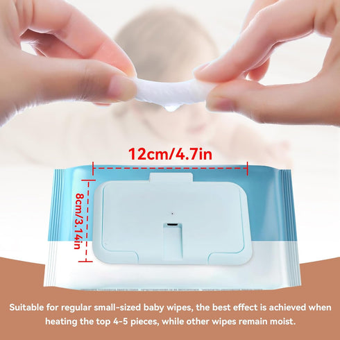 Jwthee Baby Wipe Warmer, Constant Temperature Evenly Heating Portable USB Wet Wipe Heater for Babies Portable Wipe
