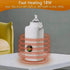 Portable Baby Bottle Warmer for Travel, Fast Heating & Precise Temp Control, Cordless Rechargeable Milk Warmer with LED